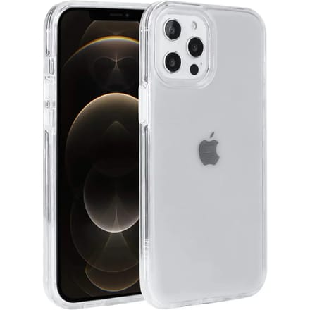 Smartphone hoesje 2 in 1 (siliconen rand en harde hoes) Platyne Iphone 12 Pro Max