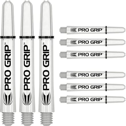 Dartpijlen Shafts Set Wit - Shafts Inbetween Plus Grip