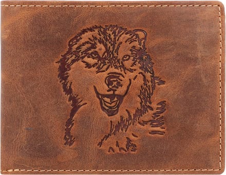 GREENBURRY portemonnee Vintage Wallet Brown Wulf bruine
