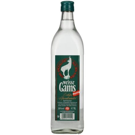 Weisse Gams Echter Alpenkräuter 38% Vol. 1l
