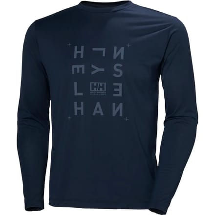 Helly Hansen Skog Graphic Tee T-shirt Met Lange Mouwen Blauw S Man