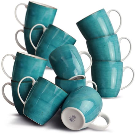 LUBIANA BOSS Mokken 380ml - 12 stuks - Zeegroen