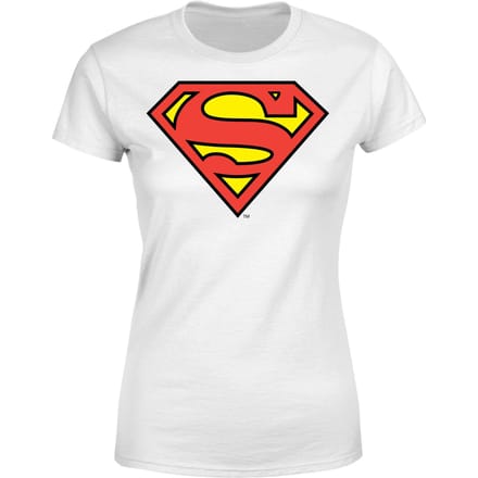DC Originals Official Superman Shield Dames T-shirt - Wit - M