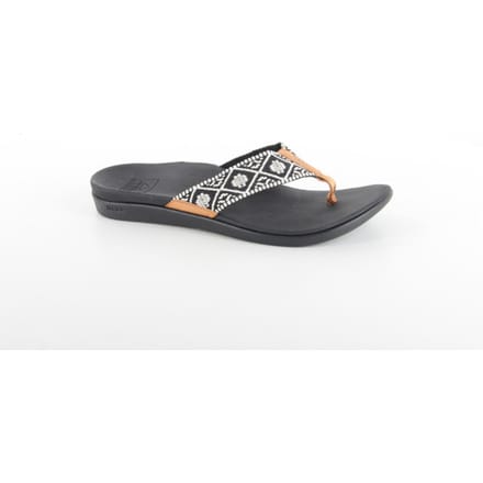 Reef Ortho Wovenblack/White Dames Slippers - Zwart/Wit - Maat 42,5