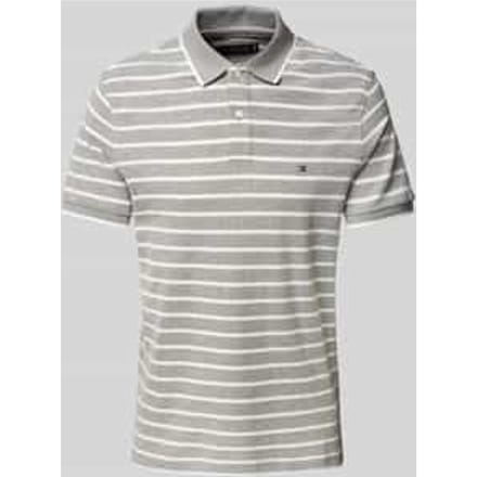 Regular fit poloshirt van een mix van katoen en linnen