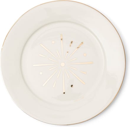 Riviera Maison Ontbijtbortjes - Classic Fireworks Breakfast Plate - Wit