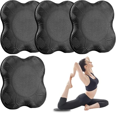 Yoga-kniebeschermers - Antislip en slijtagebescherming - 4 stuks