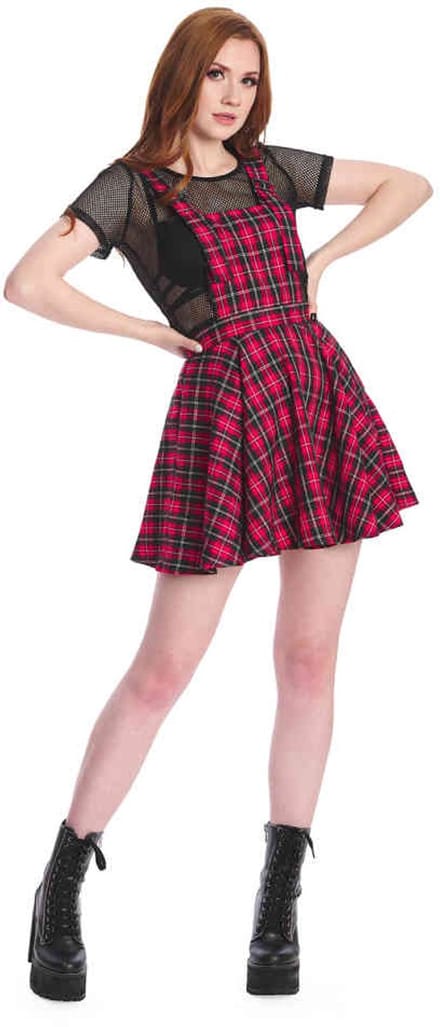 Banned - Don'T Settle Flare jurk - XL - Rood