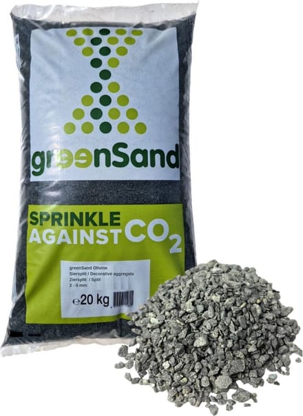 greenSand olivijn siersplit (2-6 mm) 20 kg