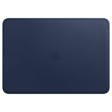 Apple echt lederen Sleeve voor de MacBook 15 inch - Macbook case - 15 inch laptop sleeve – Blauw