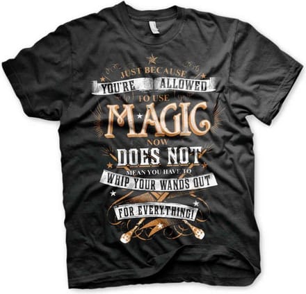 Harry Potter Magic Heren T-shirt - zwart - L