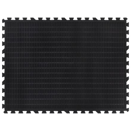 vidaXL - Rubbertegel - 12 - mm - 90x120 - cm - zwart
