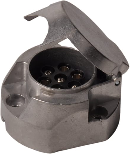 Premium aluminium stekkerdoos 7 polig inclusief mistlampafschakeling