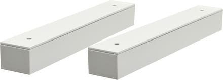 B!Organised Design - Blinde Plankdrager - Vierkant Hoogglans Wit 2.6x3.6x23,5cm