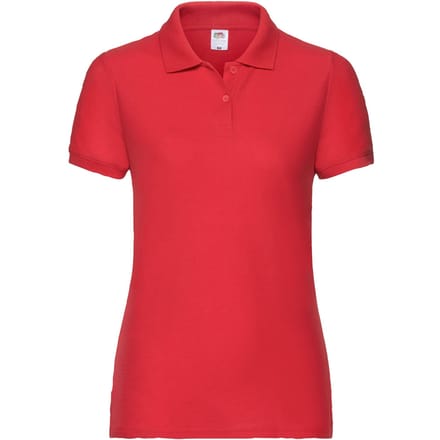 Fruit of the Loom Dames/dames Poloshirt (Rood)