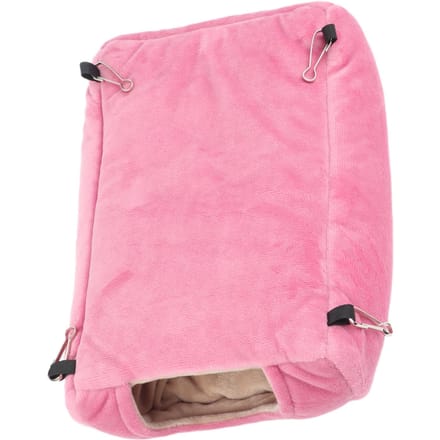Winddicht Warm Papegaaiennest Pluche Hangmat Hangend Schommelbed Hol voor Huisdier Vogel (S) Small pink