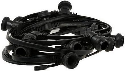 Simply Design P20 Waterdichte Prikkabel met 35 Fittingen 20 m Zwart