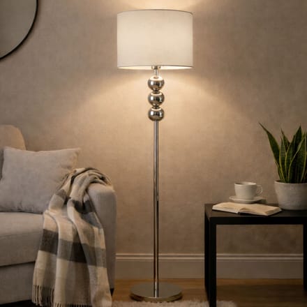 Milton & Oldbrook Vloerlamp Ypres Zilver