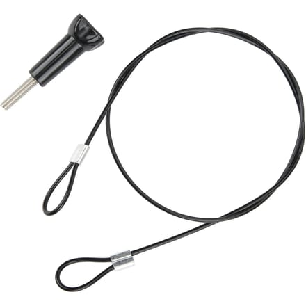 Longe de sécurité anti-perte en acier inoxydable de 60 cm avec vis 14 pouces pour GOPROOSMO Action black