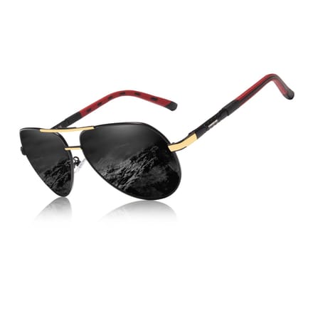 Kingseven black and gold italy design zonnebril