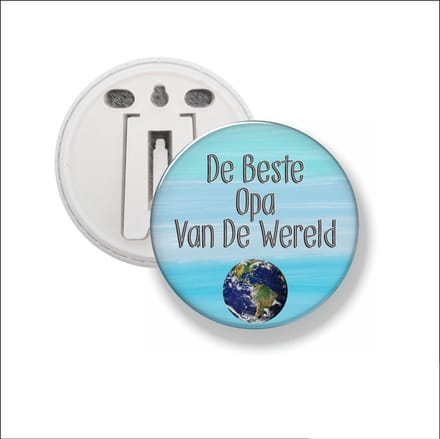 Button Met Clip 58 MM - De Beste Opa Van De Wereld