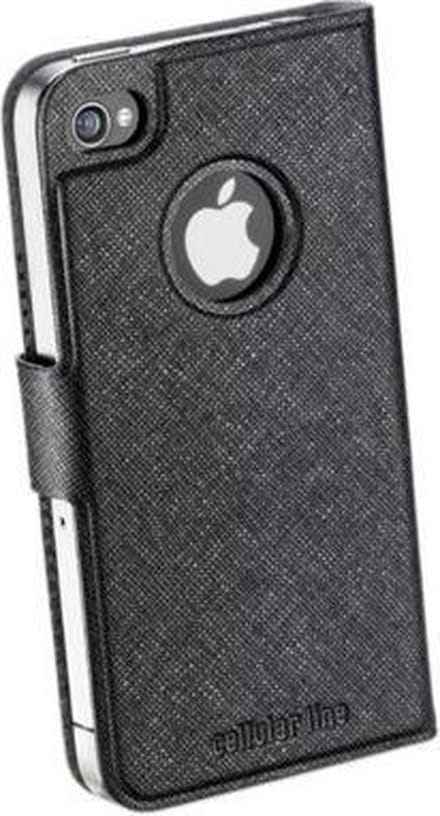 Cellularline BOOKSLIMIPHONE4BK mobiele telefoon behuizingen 8,89 cm (3.5'') Folioblad Zwart