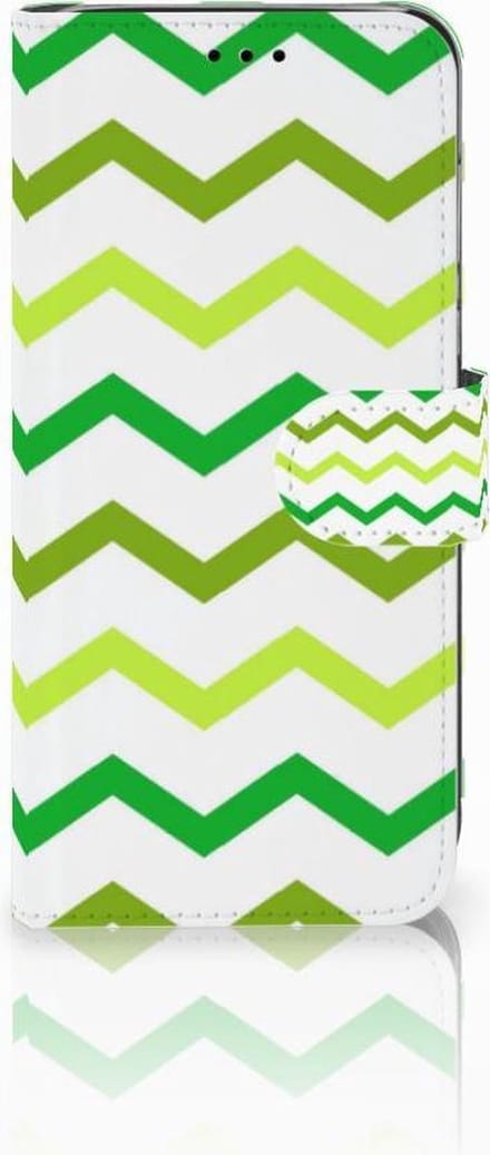 Huawei P20 Lite Telefoon Hoesje Zigzag Groen