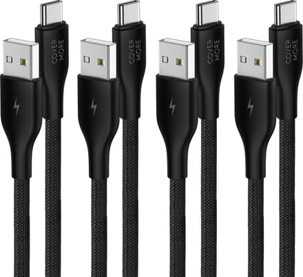 Oplader kabel geschikt voor Samsung galaxy telefoon en tablet - Usb naar usb C - Oplaadkabel - 4 stuks - 1m