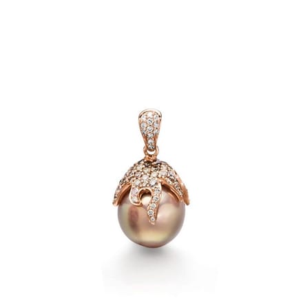 Luna-Pearls - 202.1660 - Hanger - 750/-Wit goud met Zoetwater gekweekte parel