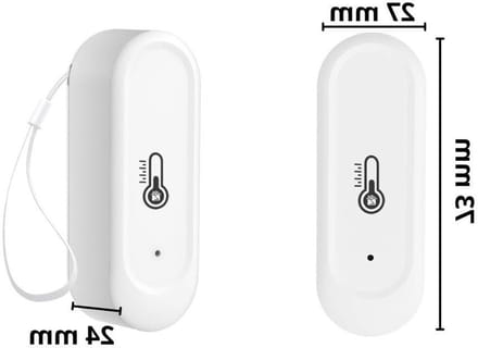 Buitensensor Temperatuur Luchtvochtigheid - Weerstation App - Smart Home Automatisering - Zigbee 3.0 Stabiel - IP65 Waterdicht - Wit