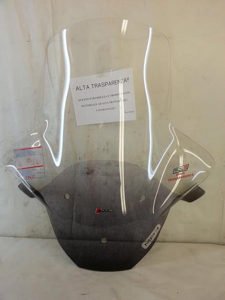 Universeel Windscherm 4mm voor Scooter Scheenplaat 300-500 Modellen (2012-2014)