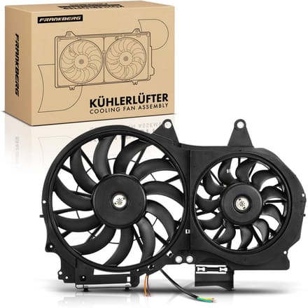 Frankberg 1x Motorradiateur Enkele ventilator