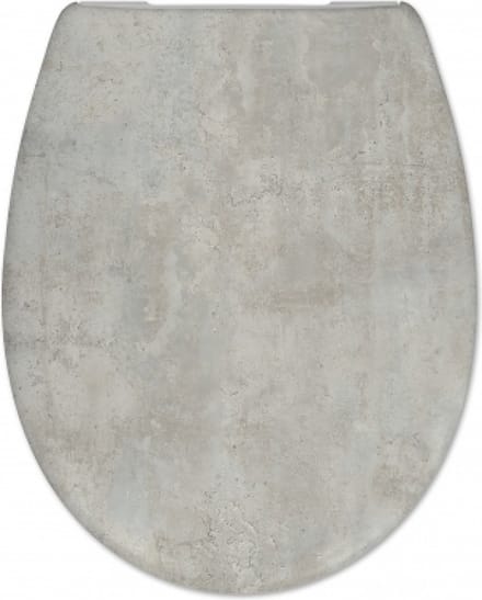 Sanifun Toiletbril Concrete – Duroplast Grijs | Soft-Close & Quick-Release