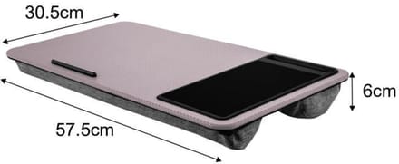 Draagbaar Laptopdienblad met Kussens en Muismat - Roze