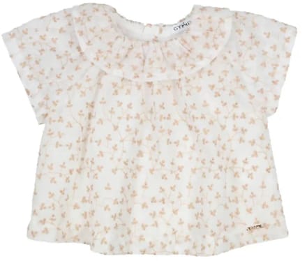 Gymp blouse geborduurd