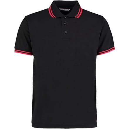 Poloshirt met contrasterende kraagrand Kustom Kit Classic Fit