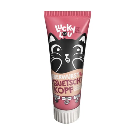 Voordeelpakket: 2x 75g Lucky Lou Tube met Leverworst om uit te knijpen Kattensnacks