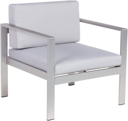 SALERNO - Tuinstoel - Lichtgrijs - Aluminium