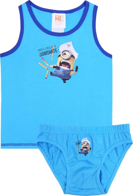 Blauw jongens t-shirt+ slipje Minions Despicable Me