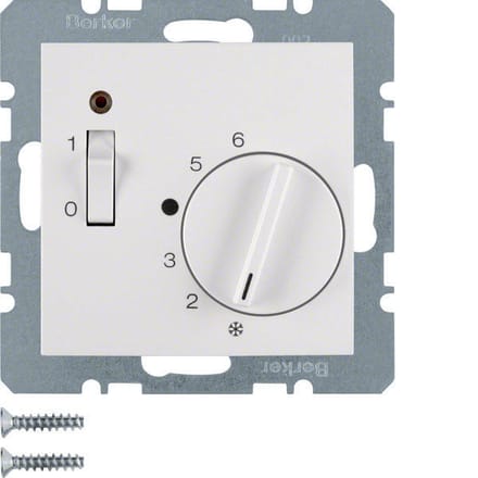 Hager Berker kamerthermostaat met verbreekcontact en LED-indicator - 20308989 - E3H8D