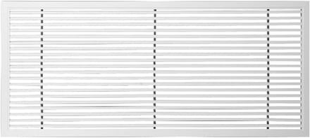 Ventilatierooster - Lucht Diffuser - Ruimte Verbetering - Verstelbare Dempers - 25x25 cm - Wit
