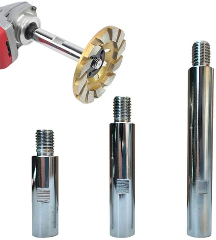 Allecto - Set van 3 M14 Hoekslijper Verlengers - 75mm, 100mm, 140mm