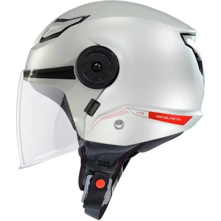 Jet motorhelm MT Helmets Lite Solid A0 Gloss
