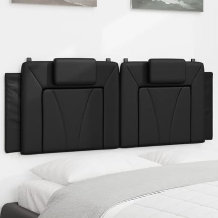 vidaXL Hoofdbordkussen "Viana" 137 cm kunstleer zwart