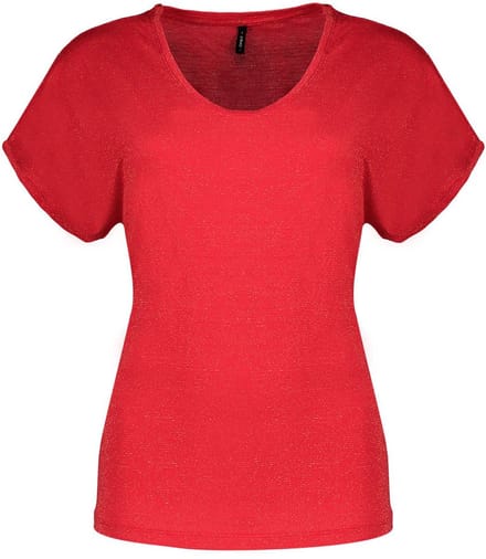 Only Harrie Life T-shirt Met Korte Mouwen Rood XL Vrouw