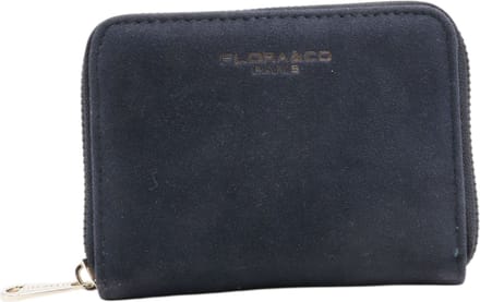 Flora & Co - Suede Look - geldbeugel - portemonnee - blauw