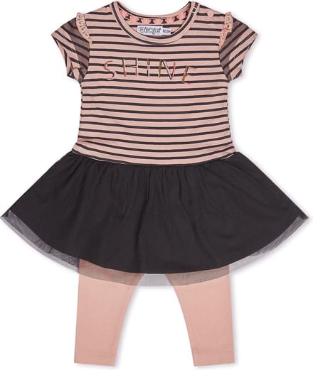 Dirkje E-LOVE ME SHINE Baby Meisjes 2 pce Kledingset - Maat 80