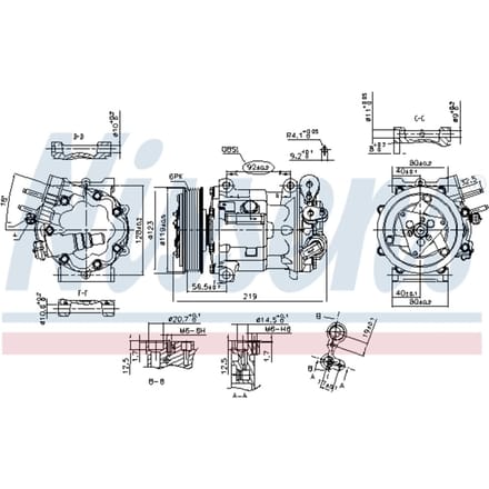 Compressor airconditioning NISSENS 89404