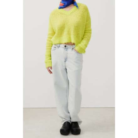 American Vintage Bymi Jumper Jaune Fluo Taglia: L | Maglioni a maglia Outlet | Donna