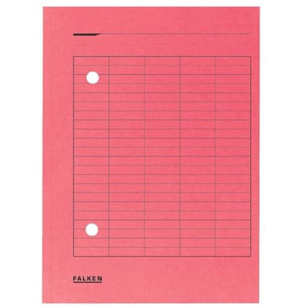 FALKEN documentenmap, A4, karton, rood